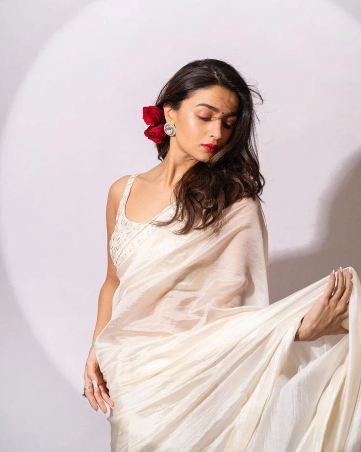 Woman in beautiful dress